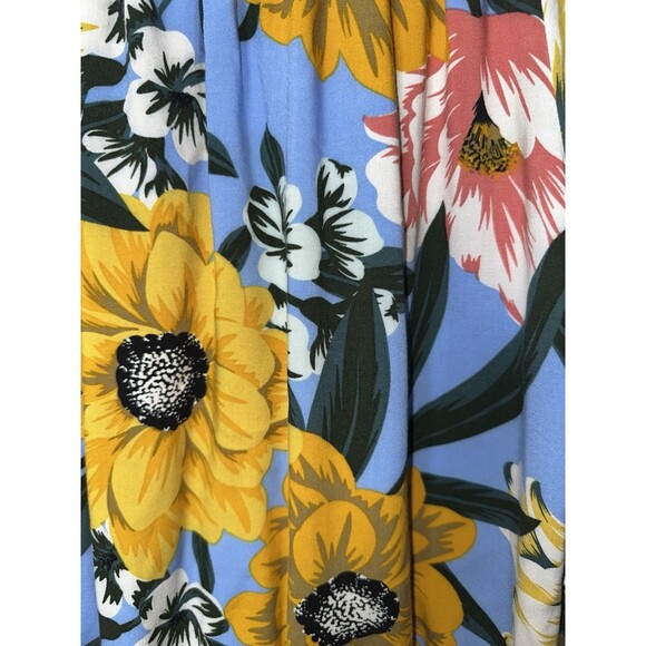 Coco Bianco Womens Size Small Top Bell Sleeves Tie Front Floral India - Picture 4 of 7